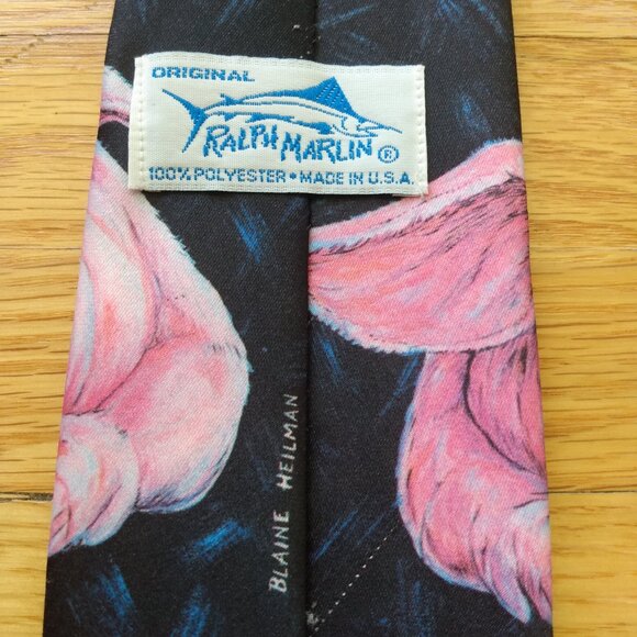 Vintage 80s Pig Necktie Novelty Tie Ralph Marlin Blaine Heilman 1989 - Picture 8 of 13